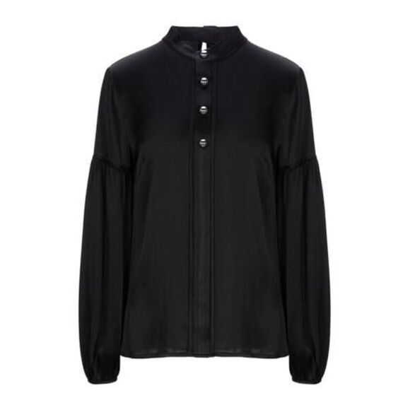 DEREK LAM 10 CROSBY Black Blouse size 4 - Picture 1 of 10